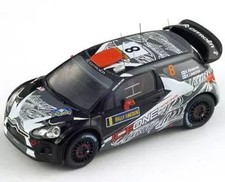Spark Citroen DS3 WRC 1/43 8th Sweden Rally 2011 Michelin #8 Used Black Gray