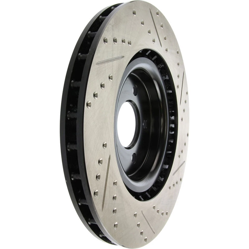 Ротор переднего правого просверленного дискового тормоза StopTech 127.61089R для Ford Mustang 2007-2014 годов выпуска - Изображение 4 из 4