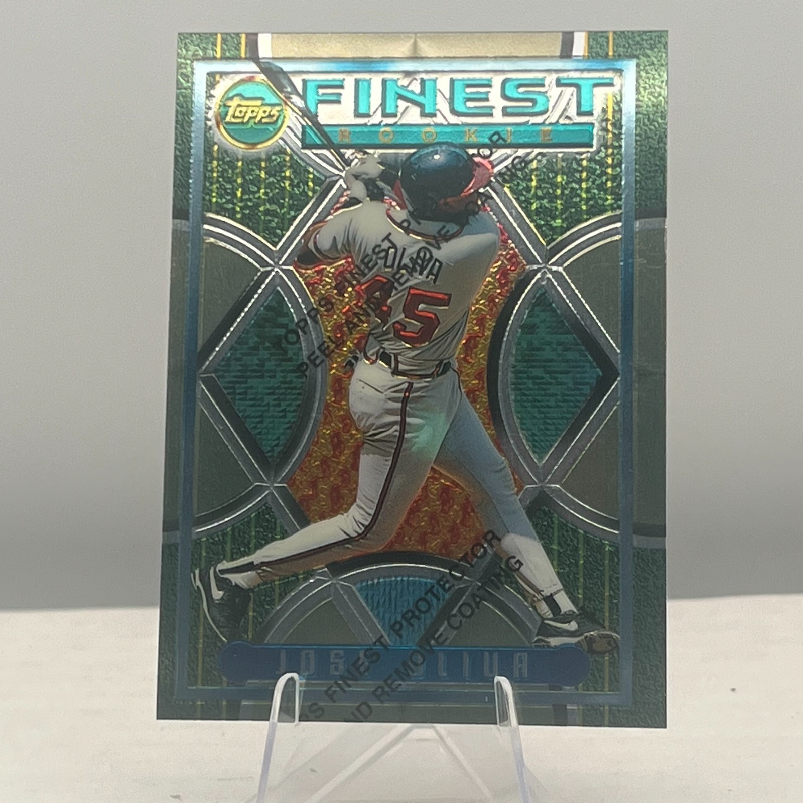 1995 JOSE OLIVA Topps Finest #22 Atlanta Braves (2359)