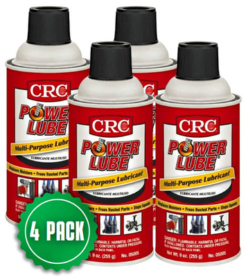 CRC Industries  05005 Power Lube - Multipurpose Lubricant Spray 9 oz - 4 PACK
