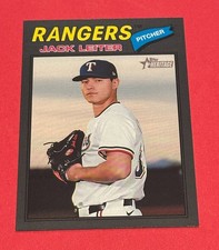 Jack Leiter 2026 Topps Heritage No. 304 Black Border (Rangers)