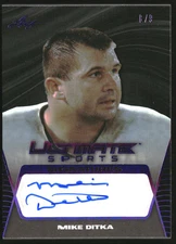 2021 Leaf Ultimate Sports Ultimate Signatures Purple #US-MD1 Mike Ditka Auto /9
