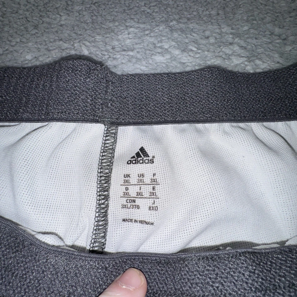 Pantalones deportivos Adidas para hombre 3XL gris jaspeado entrenamiento de rendimiento Foto 3 de 4