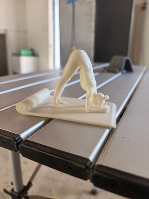 3D Printed Yoga Lady Phone Holder