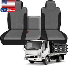 Truck Seat Cover Compatible with 2006-2024 2025 Isuzu NPR Front 40/60 Split