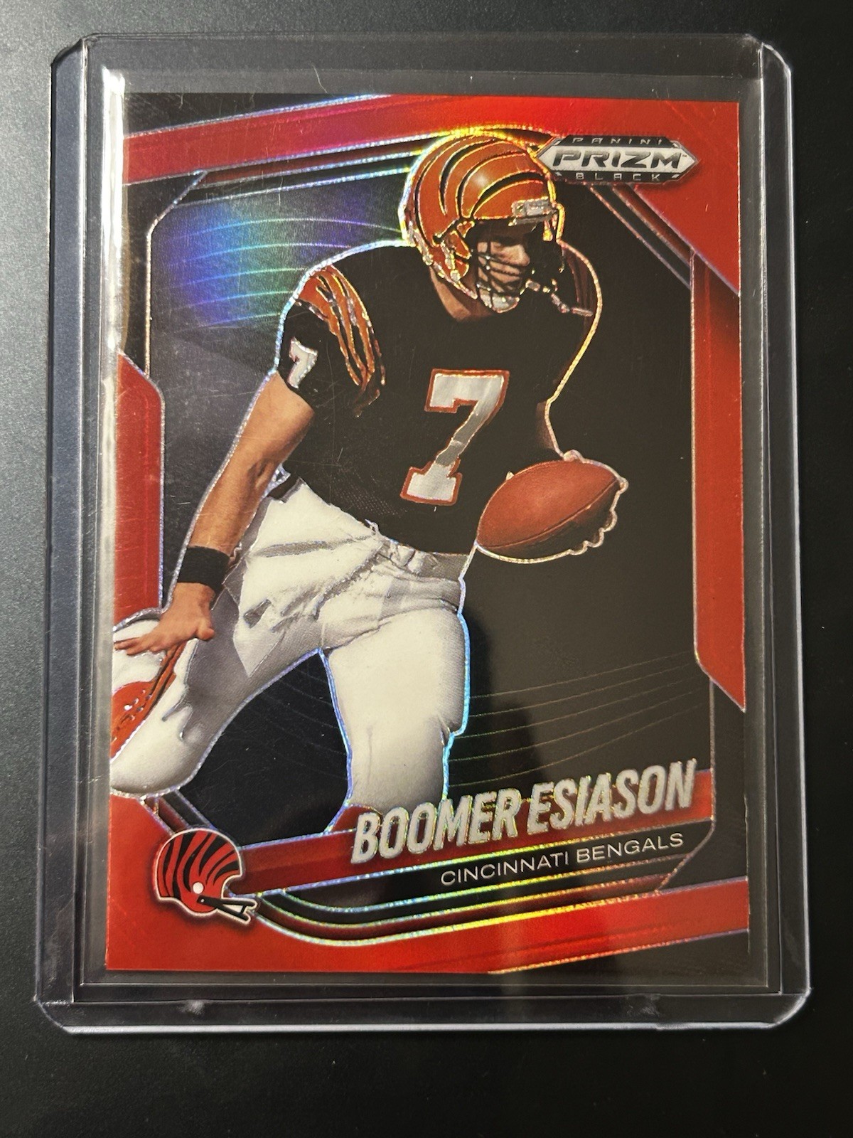 2025 Panini Prizm Black #27 Boomer Esiason Red /299 Bengals