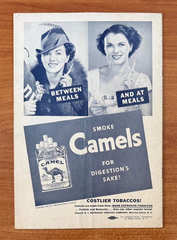 vintage 1936 NFL PHILADELPHIA EAGLES @ NEW YORK GIANTS FOOTBALL PROGRAM - Oct 25 - Image 3 of 3