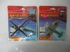 Matchbox Lesney Skybusters SB8 Spitfire & SB20 Army Helicopter, blistercards