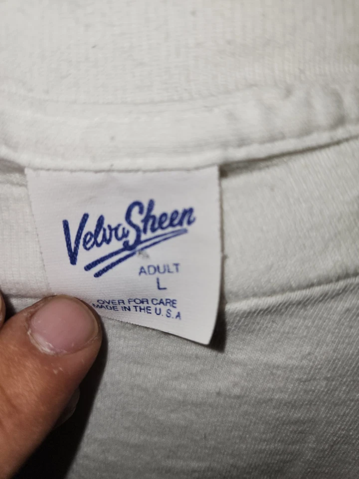 Camiseta Rara De Colección VELVA SHEEN Mickey Mouse Logo Grande Rayas Años 90 Talla L Foto 4 de 4