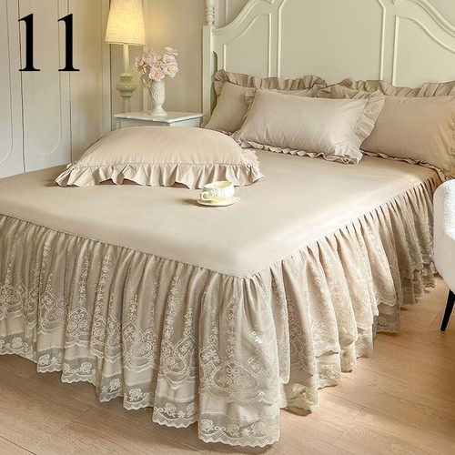 Universal Spitzensaum Tagesdecke Prinzessin Schlafzimmer Bett Rock Abdeckung Haushalt Bettwäsche - Bild 11 von 26