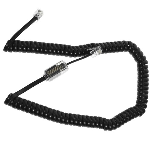 Two-piece Telephone Line Set Coiled Cord for Landline Cable Detanglers Cables - Zdjęcie 2 z 12