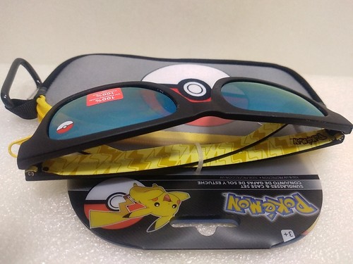 Pokémon Kids Sunglasses & Case Set ~ Ages 3+ ~ 100% UV Protection - Picture 2 of 4