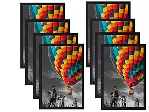 8 Pack 13x19 Poster Frame - Plexiglass Engineered Wood with Sawtooth Hangers