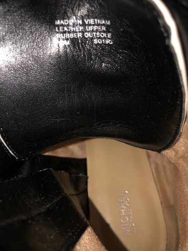 Michael Kors SG19G Size 10M Women’s Lace Up White Leather Cap Toes Combat Boots - Picture 24 of 24