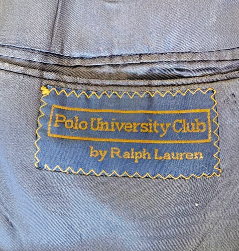 Blazer de Colección EE. UU. Clásico Polo Univeraity Club por Ralph Lauren Para Hombre Azul Marino 100% Lana - Imagen 14 de 19