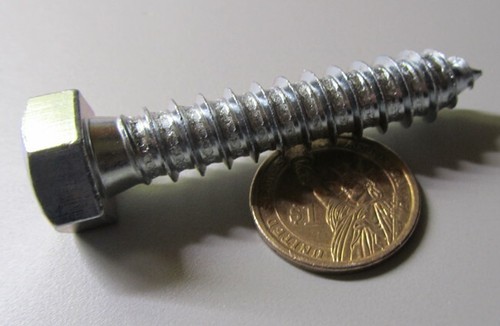 Zink Sechskantschraube Lag 3/4 Sechskantgröße 1/2 Gewinde x 2,50" Länge, 20 Stück - Bild 5 von 10