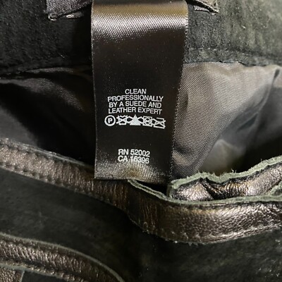 Kenneth Cole New York 100% Suede Bootcut Pants Womens 8 Black