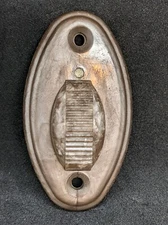 NOS 30s 40s 50s BROWN WHITE MARBLED DOME PILLAR LIGHT LAMP CONTROL SWITCH MOPAR