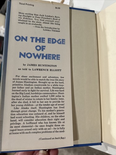 James Huntington “ON THE EDGE OF NOWHERE” - 1st Edition 4th Printing. - Picture 8 of 8