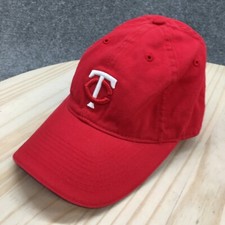 Minnesota Twins Baseball Cap Hat Mens One Size Red Adjustable Embroidered DQ