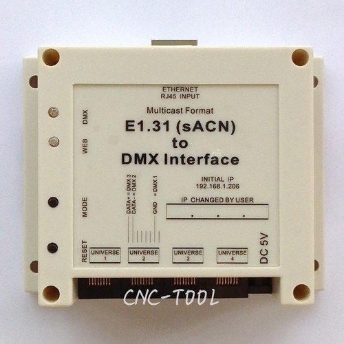 E1.31(sACN) to DMX Interface/Bridge for Madrix,MagicQ, 4 DMX512 Universes output - Picture 2 of 7