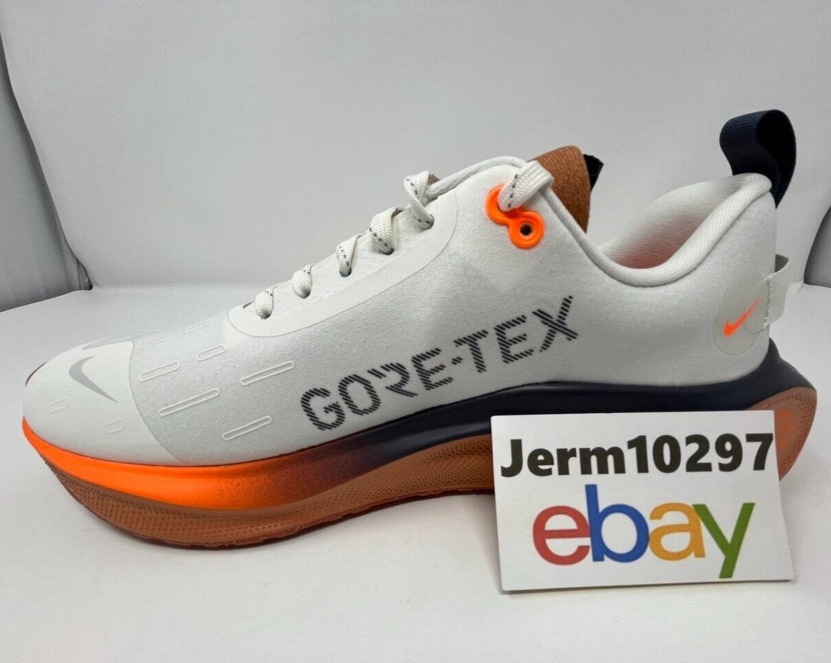 New Men's Nike ReactX Infinity Run 4 GTX Low Sail Blue Orange