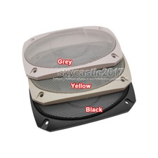 2pcs 4"x6" inch Speaker Grill Cover Metal Mesh Car Home Audio Decorative Circle