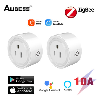 US WiFi/ZigBee Smart Plug Switch Power Socket For Amazon Alexa Google Home 