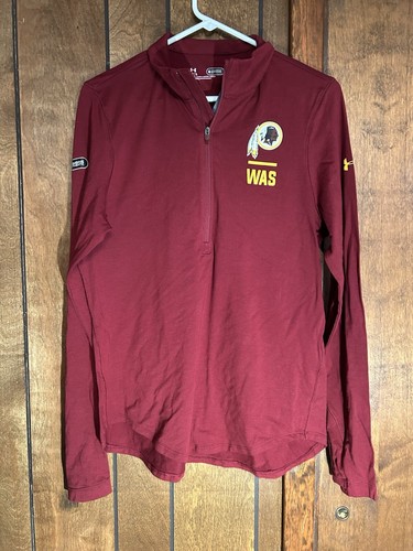 Under Armour Washington Redskins NFL Women’s Large 1/2 Zip Pullover Fitted NWT