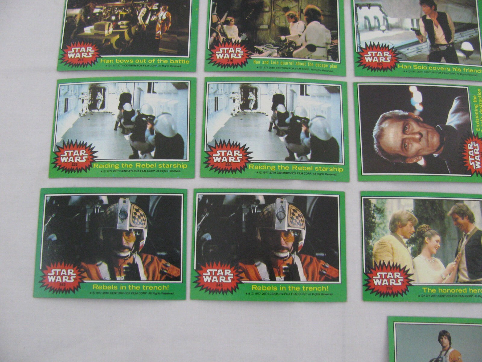 1977 Topps 20th Century Fox Star Wars Series 4 Trading Card Lot E VG