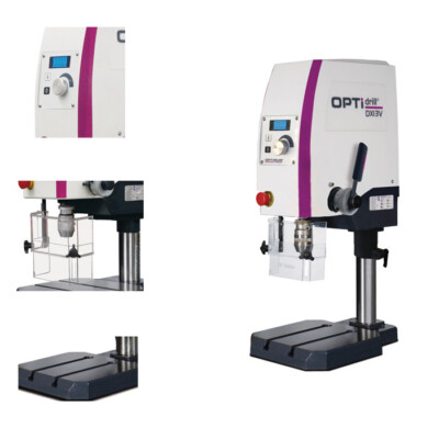 Optimum OPTIdrill DX 13V Tischbohrmaschine mit stufenlos einstellbarer Drehzahl