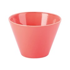 6x Porcelite Seasons Coral Conic Bowls 5.5cm (5cl) 2.25"   Porcelain Crockery