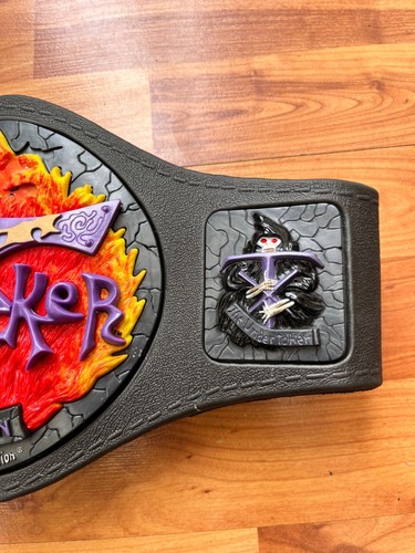 WWE WWF THE UNDERTAKER HEAVYWEIGHT CHAMPIONSHIP JAKKS WRESTLING BELT FOAM 1999 - Picture 2 of 9