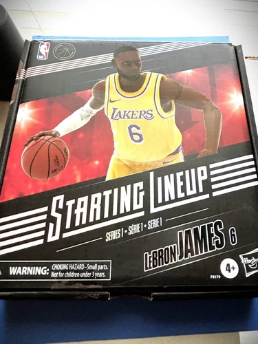 2022 NBA Starting Lineup LeBron James Series 1 Lakers Unopened Small dent in box