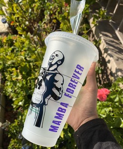 Starbucks Laker Kobe Bryant Venti Reusable Cold Cup 24oz With Lid And Straw Ebay