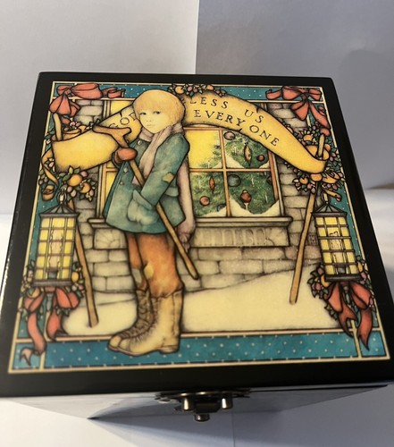 Vintage 1988 Enesco Tiny Tim Dickens Christmas Carol Music Box Limited Ed #2193 - Picture 3 of 6