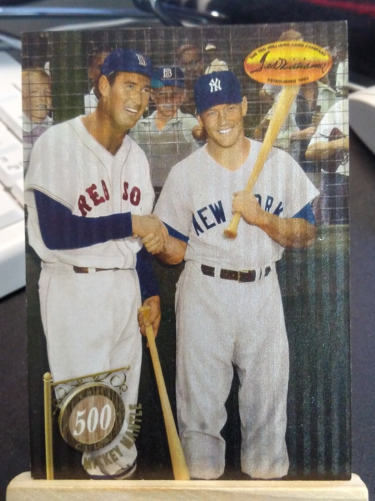 1994 Ted Williams 500 HR Club #5C4 Mickey Mantle -New York Yankees-