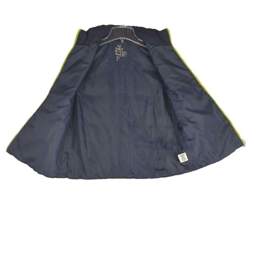 MADE FOR LIFE Women's M Green & Navy Puffer Vest, Full Zip Pockets Insulated - Picture 2 of 5