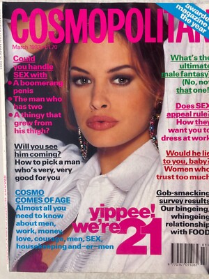 COSMOPOLITAN MARCH 1993 - GODET - JACK NICHOLSON - MALE FANTASY - TRUST