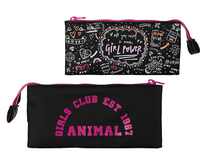 Federmäppchen Animal Grad in schwarz