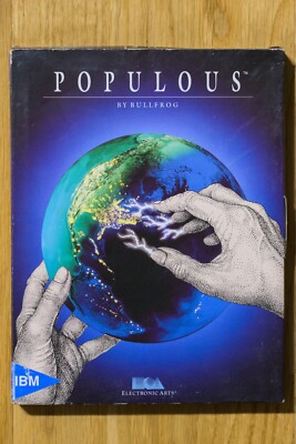 Populous Video Game for PC 5.25'' Disks Big Box