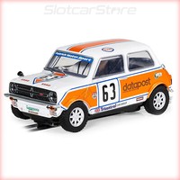 "Scalextric C4413 Mini 1275GT Datapost \"No.63 Alan Curnow\" 1979 Bscc 1:32 Auto"