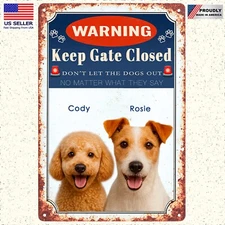 Custom Decorative Outdoor Metal Signs, Personalized Signs, Custom Dog Portrait