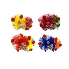 Handmade Laddu Gopal/Kanha Ji Designer Mukut/Pagdi  Pack of 4, Idol Size: 5 