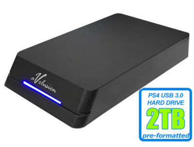 Avolusion 2TB HDDGear Pro USB External Gaming Hard Drive -PS4, PS4 Slim  Pro