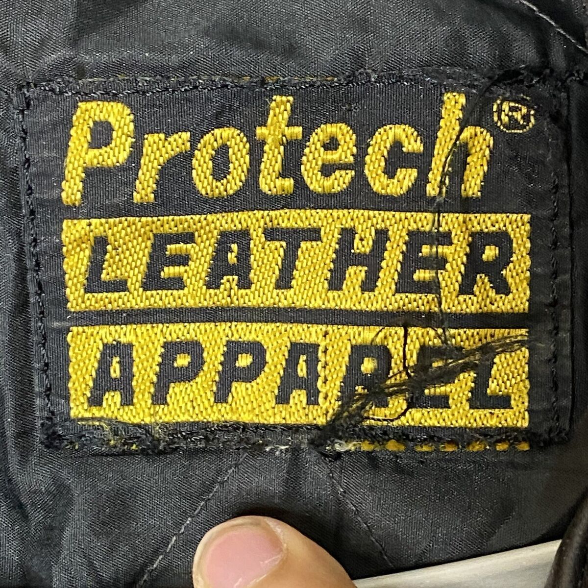 Vintage Protech Leather Apparel Black Biker Motorcycle Vintage Protech Leather Apparel Black Biker Motorcycle