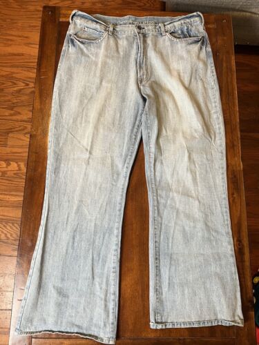 Guess Jeans Laredo Mens 40x32 Light Wash Bootcut Denim Blue Jeans - Afbeelding 1 van 13