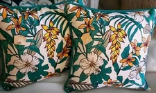 Outdoor Living Couch Embroidered Throw Pillows Made In India Set Of 2# 