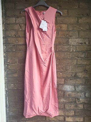 reiss imogen sleeveless ruched midi dress REISS Imogen Sleeveless Ruched Midi Dress
