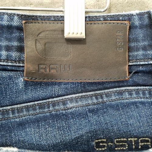 Jeans G Star Raw da uomo 31x32 blu denim mosca casual con bottoni - Foto 10 di 16